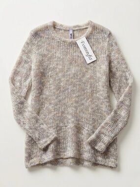 Wilt x Saks Fifth Avenue Loose Knit Mohair Blend Sweater Size S NWT